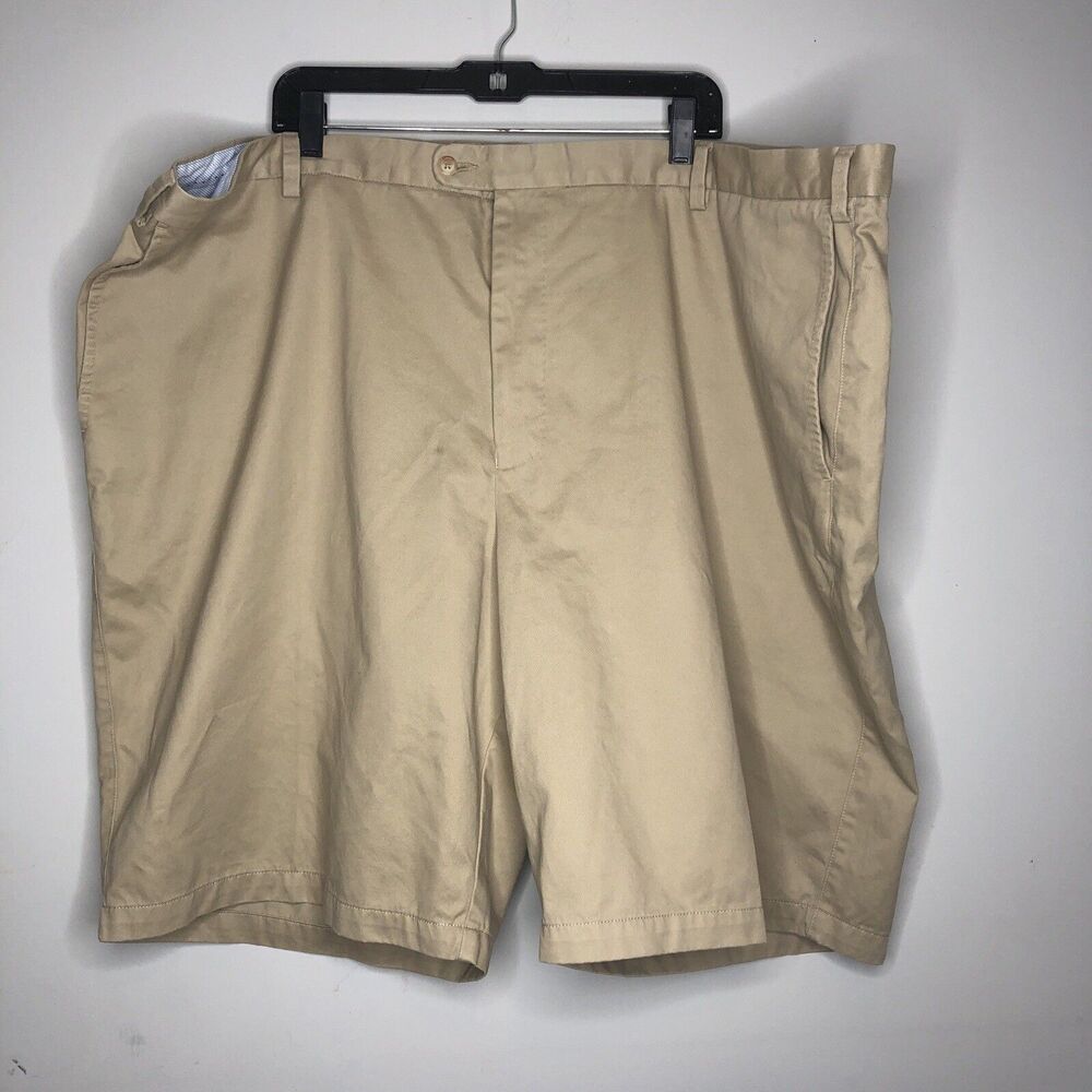 Peter Millar Shorts Mens 52 Khaki Pima Cotton Casual Chino Bottoms